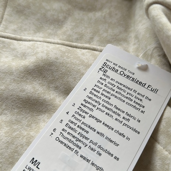 Lululemon Scuba Oversized Full Zip - Picture 4 of 4